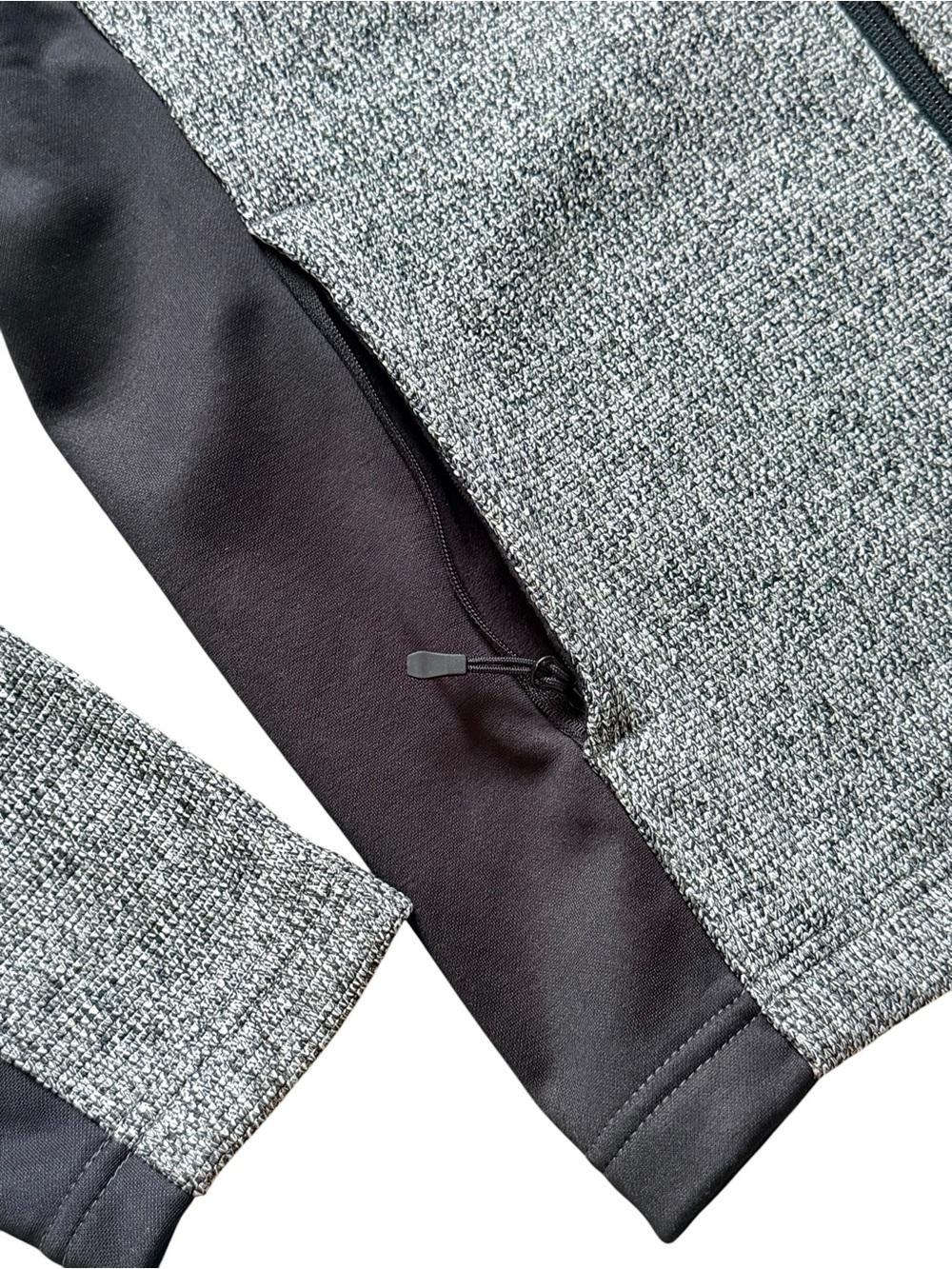 Spyder Women’s Gray Black Full Zip Performance Fleece Jacket Medium - Picture 6 of 15